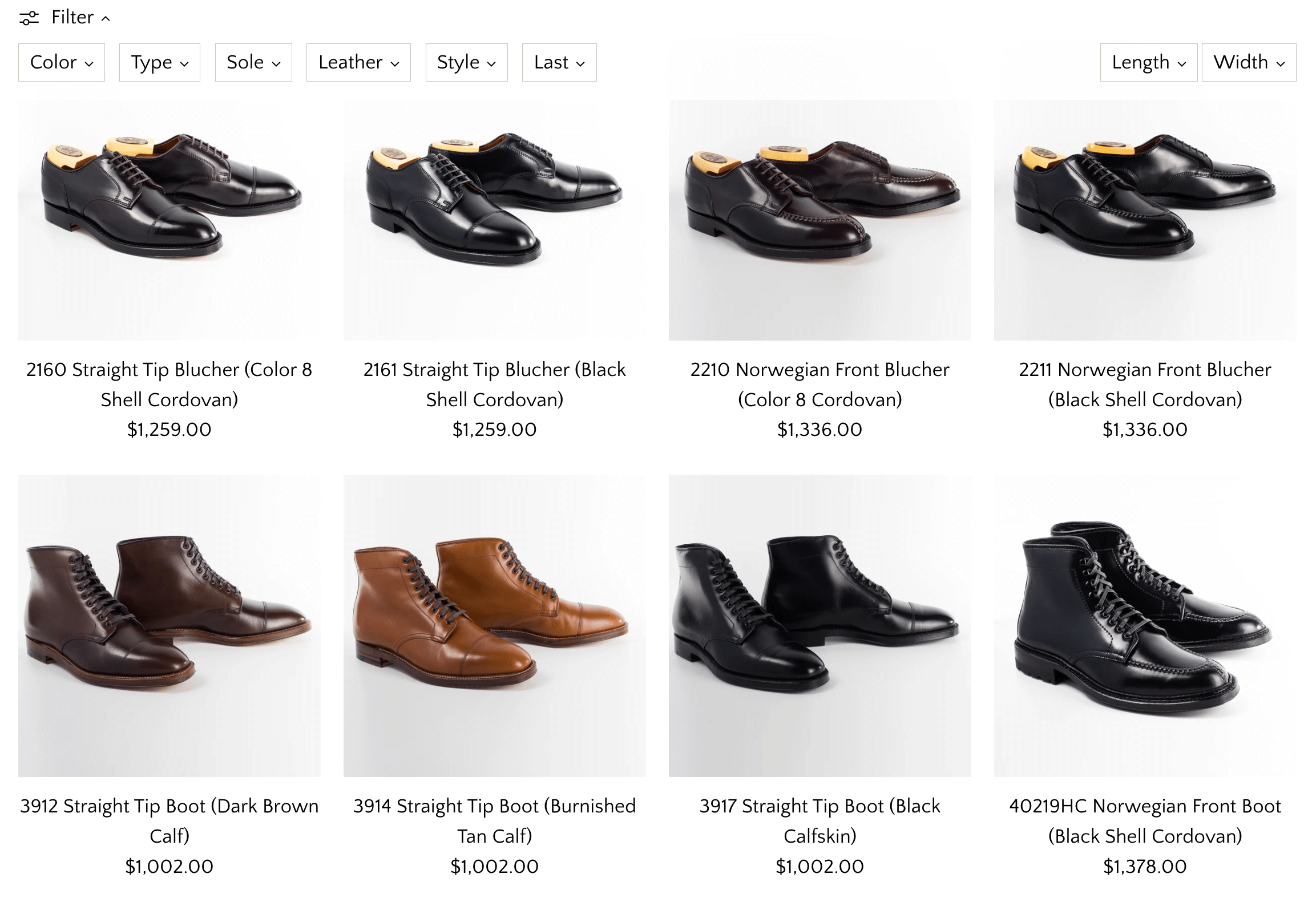 Alden prices