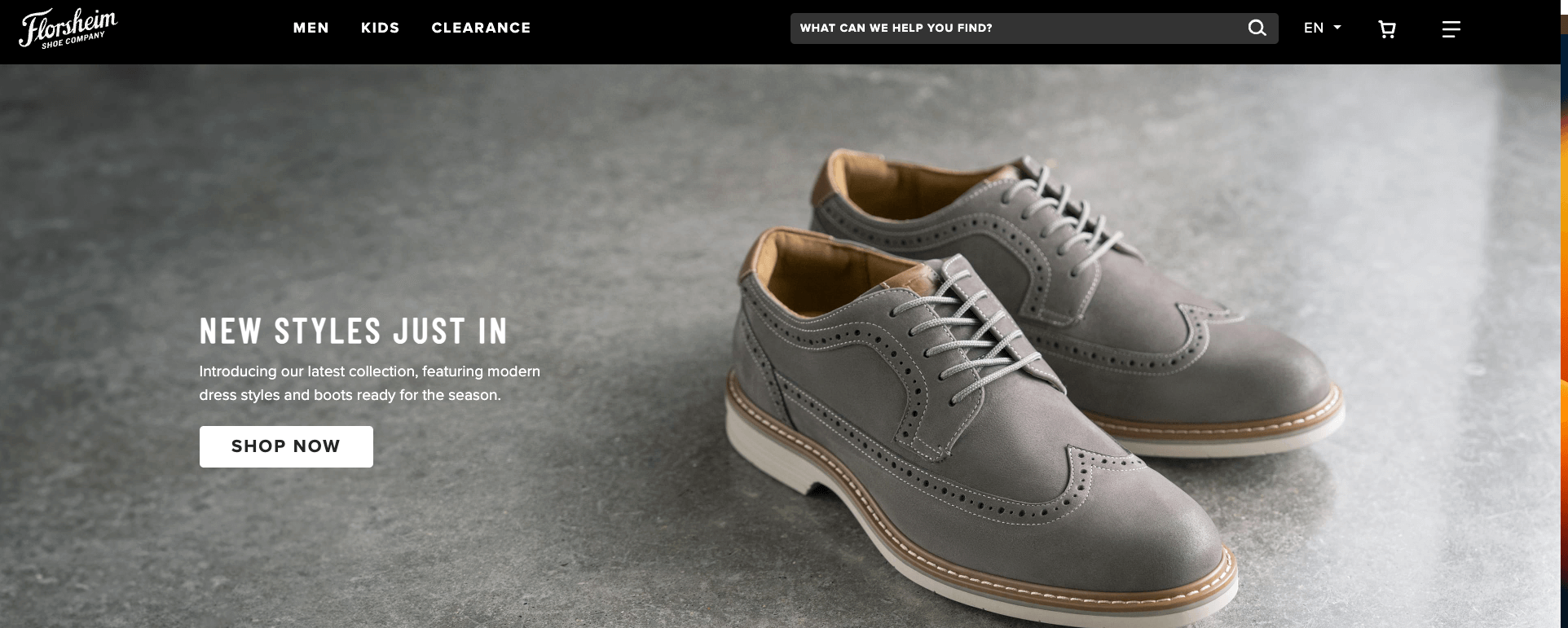 Florsheim website
